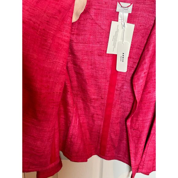 Akris Punto Pink Silk Jacket Blazer NWT - Picture 7 of 11